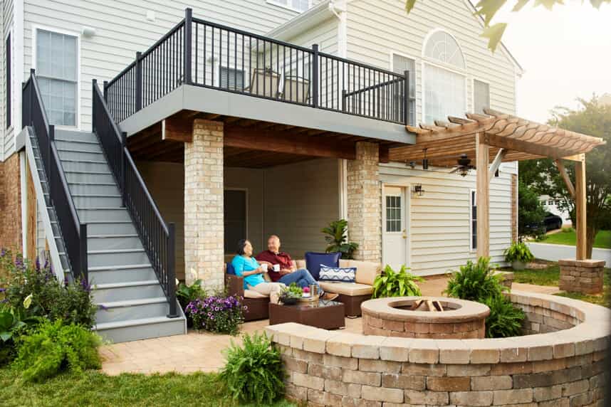 couple on patio